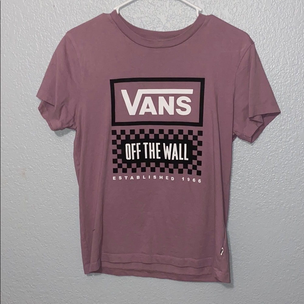 Purple Vans “off the wall” t-shit